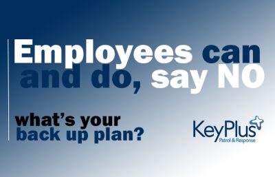 Employees can and do say no banner