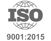 ISO 9001:2015 Logo - Grey