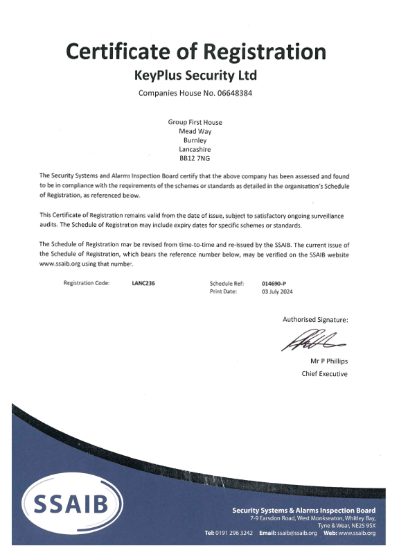 Certificate of Registration 2025